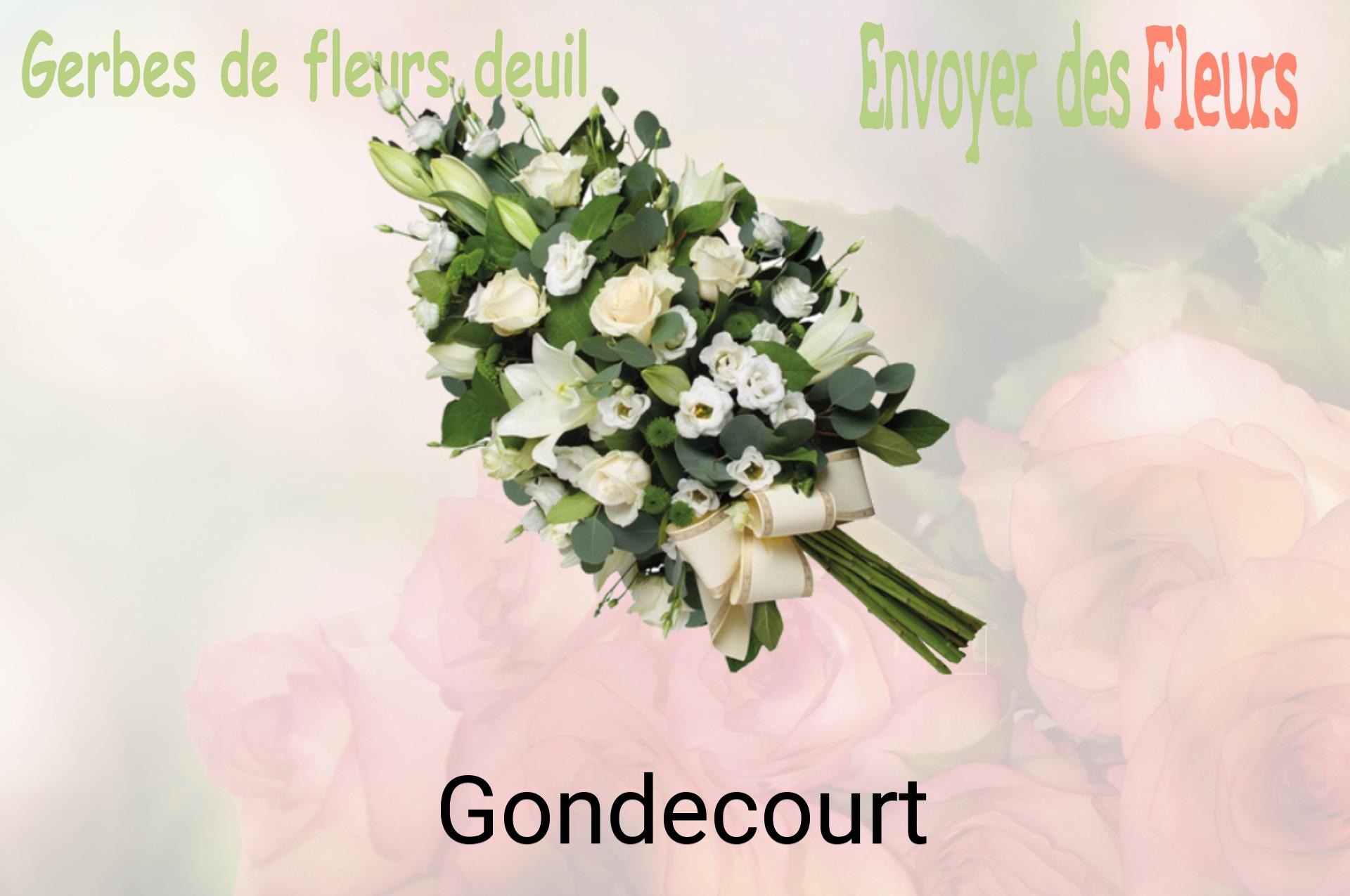 Gerbe de fleurs de deuil livrée à Gondecourt